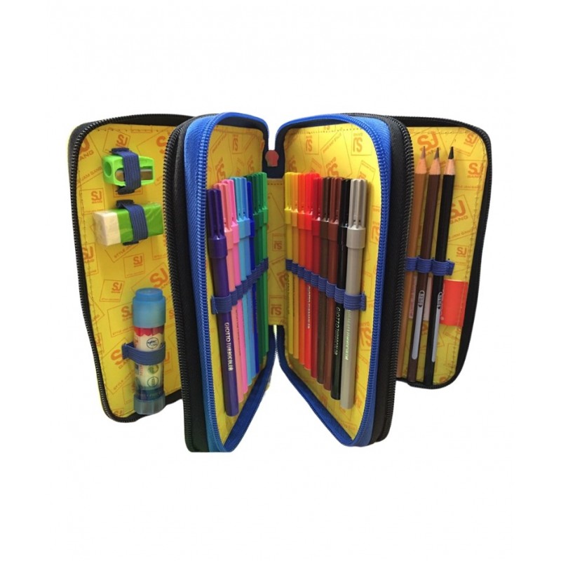 Astuccio 3 Zip Linea Cucito Sj Gang Boy