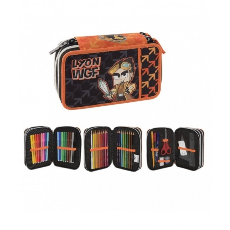 Astuccio 3 Zip Lyon Gamer