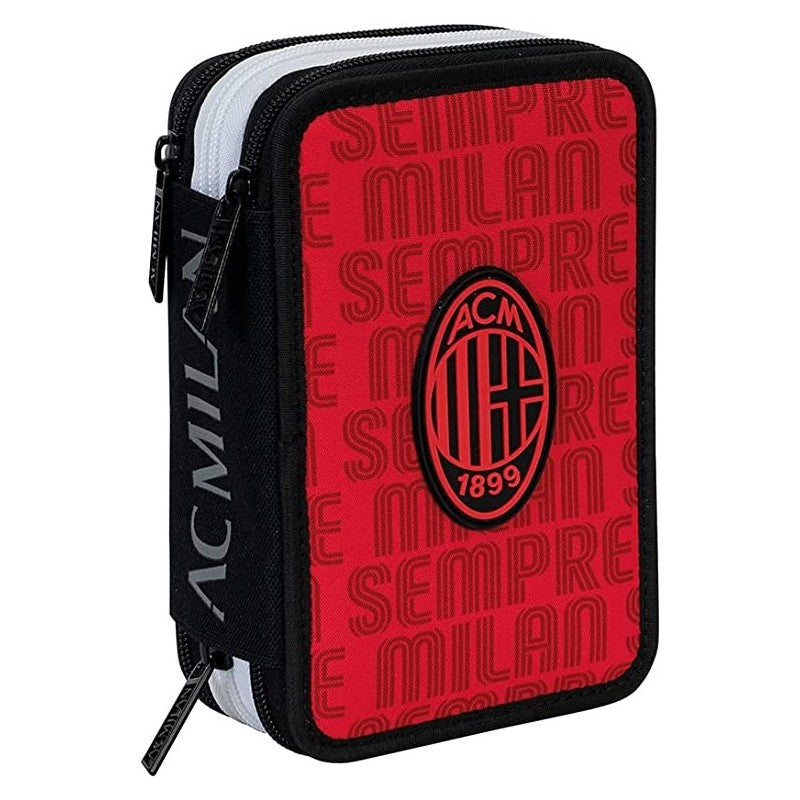 Astuccio 3 Zip Milan What A Goal - Seven