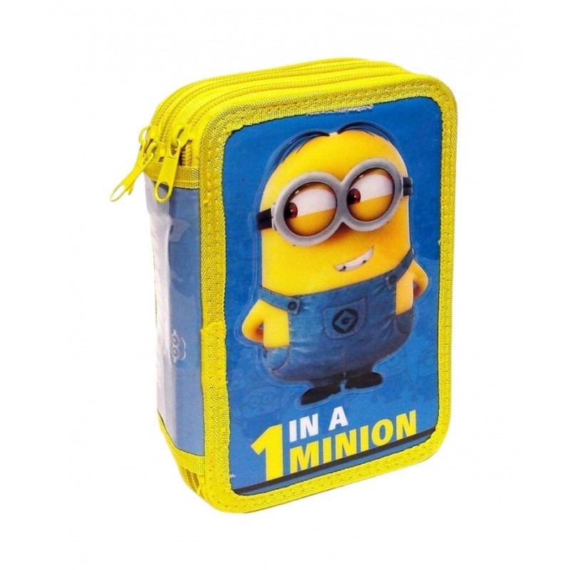 Astuccio 3 Zip Minions Cattivissimo Me