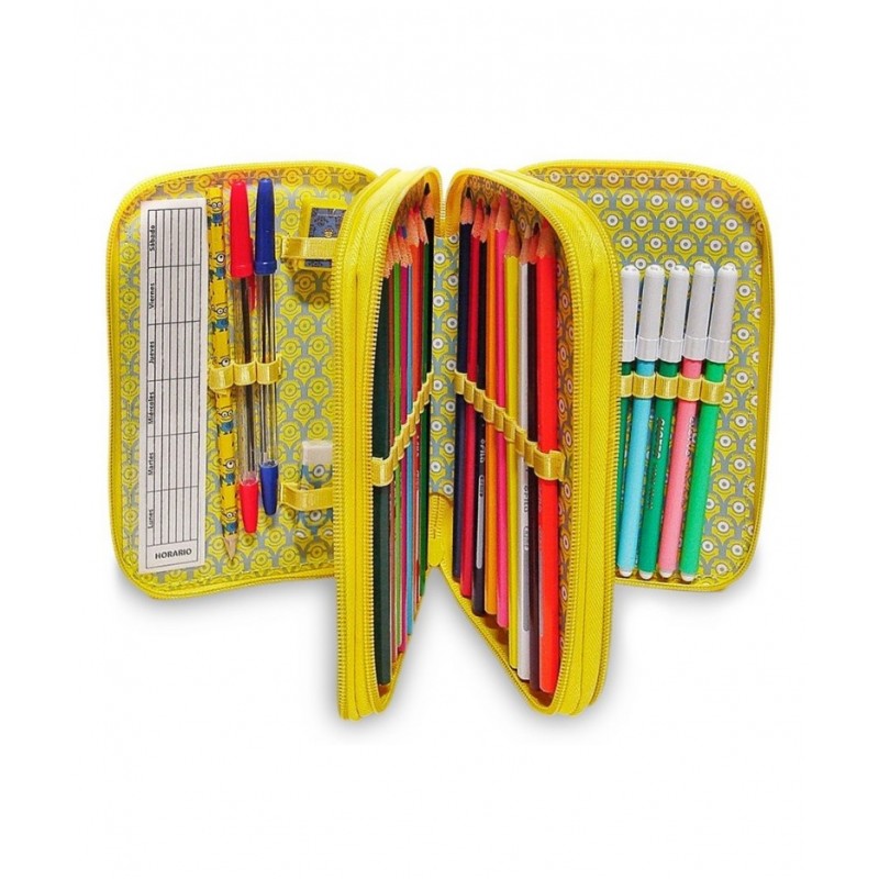 Astuccio 3 Zip Minions Cattivissimo Me