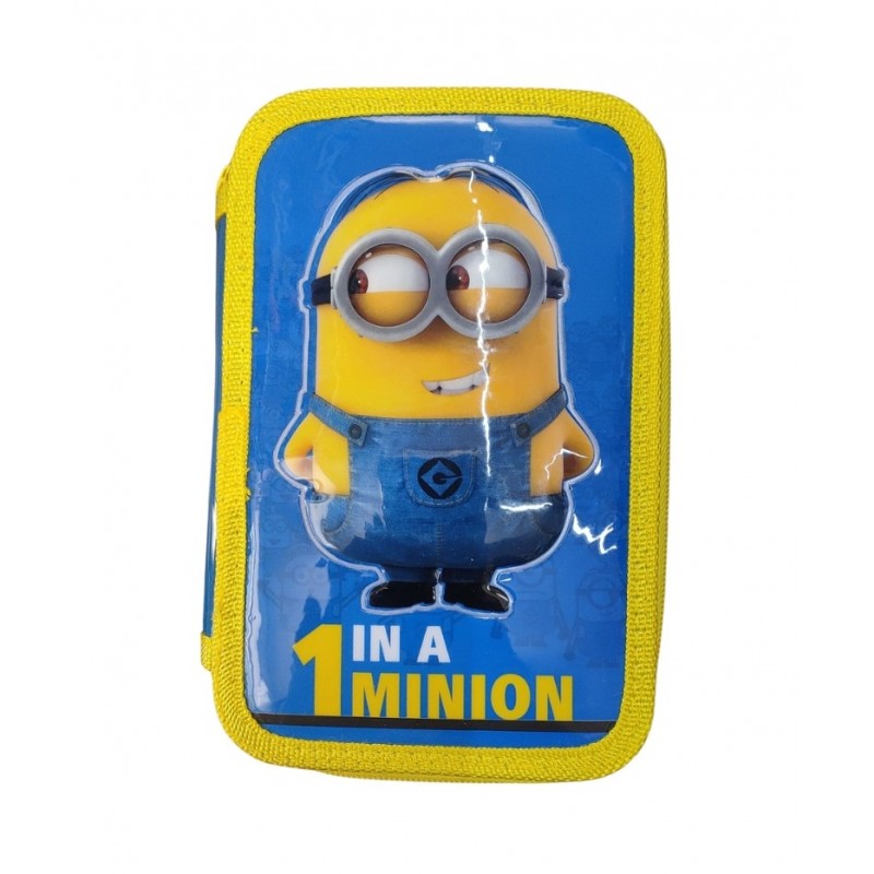 Astuccio 3 Zip Minions Cattivissimo Me
