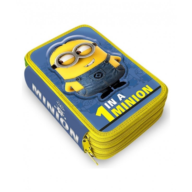 Astuccio 3 Zip Minions Cattivissimo Me