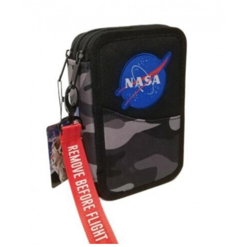 Astuccio 3 Zip Nasa Camouflage – Grigio