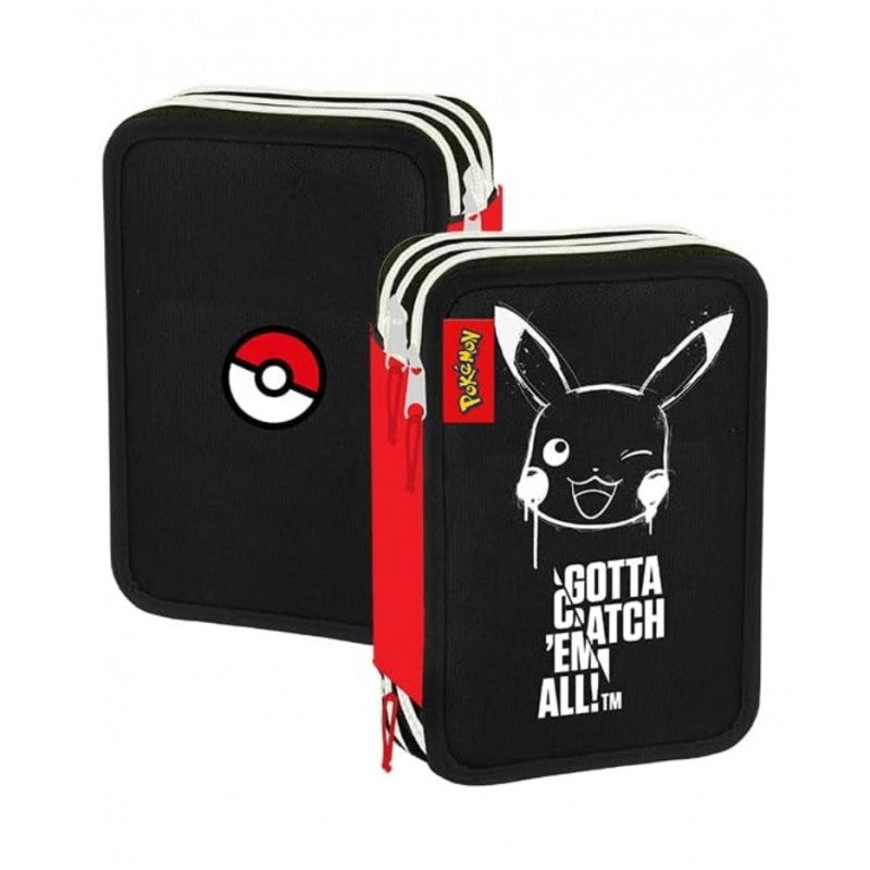 Astuccio 3 Zip Pokemon