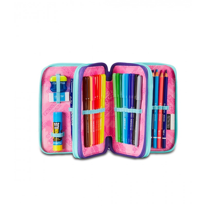 Astuccio 3 Zip Seven Mapset Girl