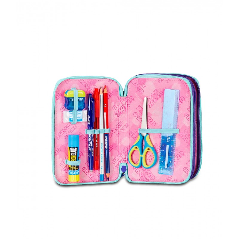 Astuccio 3 Zip Seven Mapset Girl