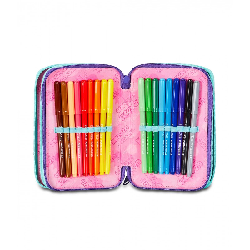 Astuccio 3 Zip Seven Mapset Girl