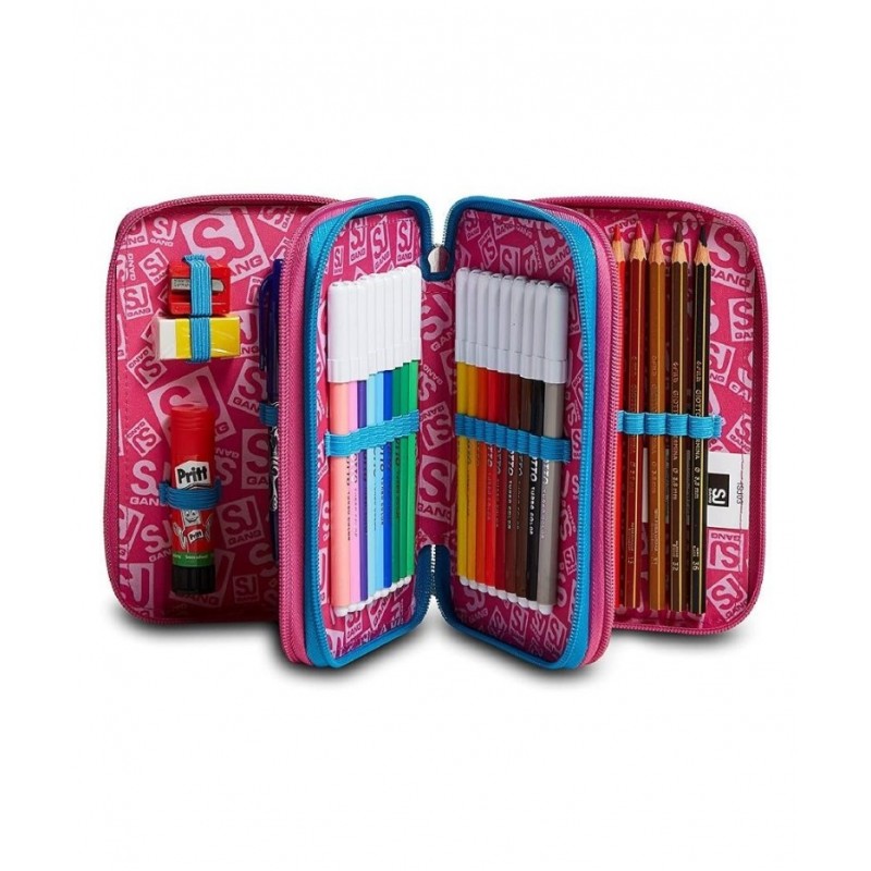 Astuccio 3 Zip Sj Gang Cuteled Girl