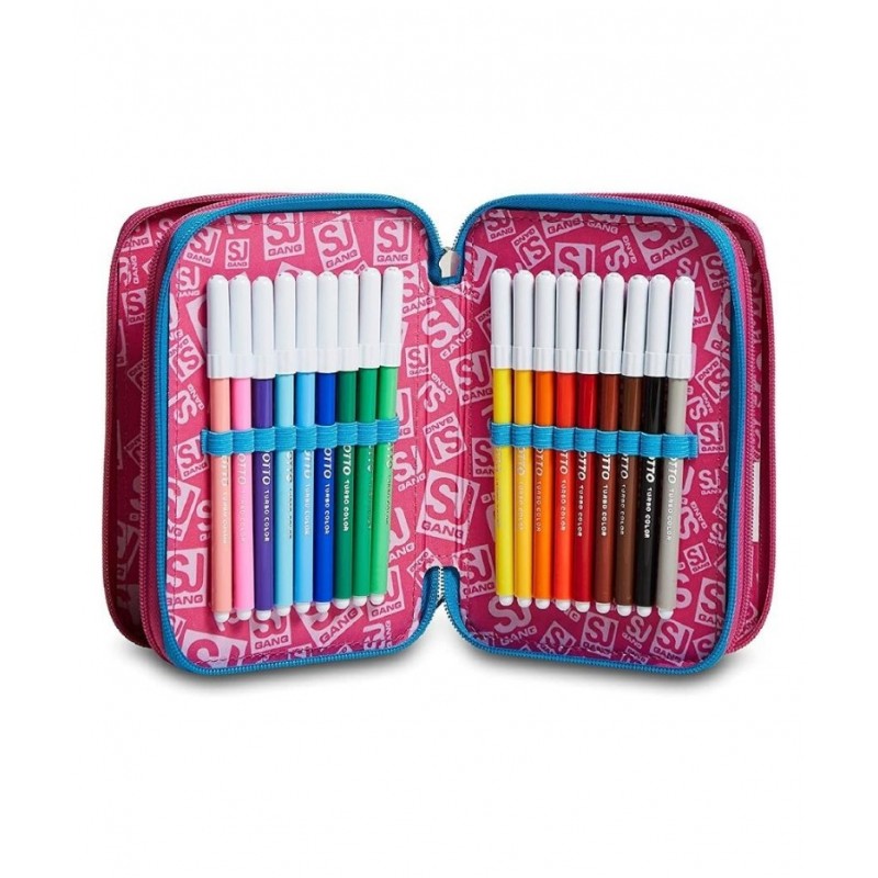 Astuccio 3 Zip Sj Gang Cuteled Girl