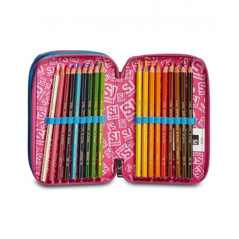 Astuccio 3 Zip Sj Gang Cuteled Girl