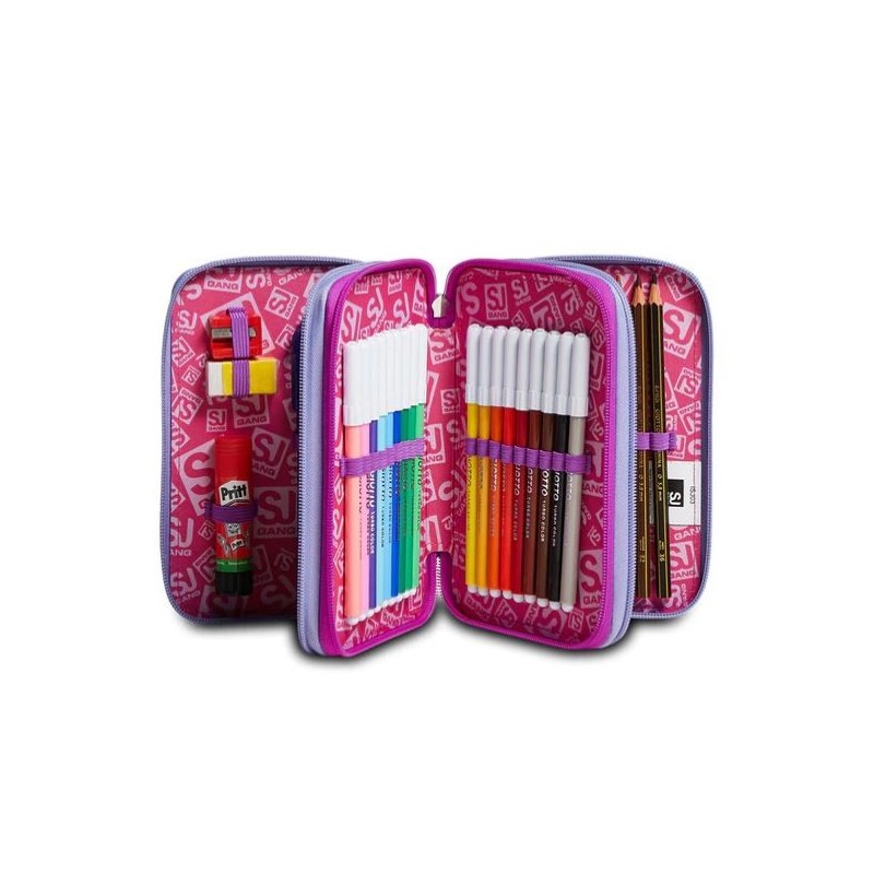 Astuccio 3 Zip Sj Gang - Have Fun Girl