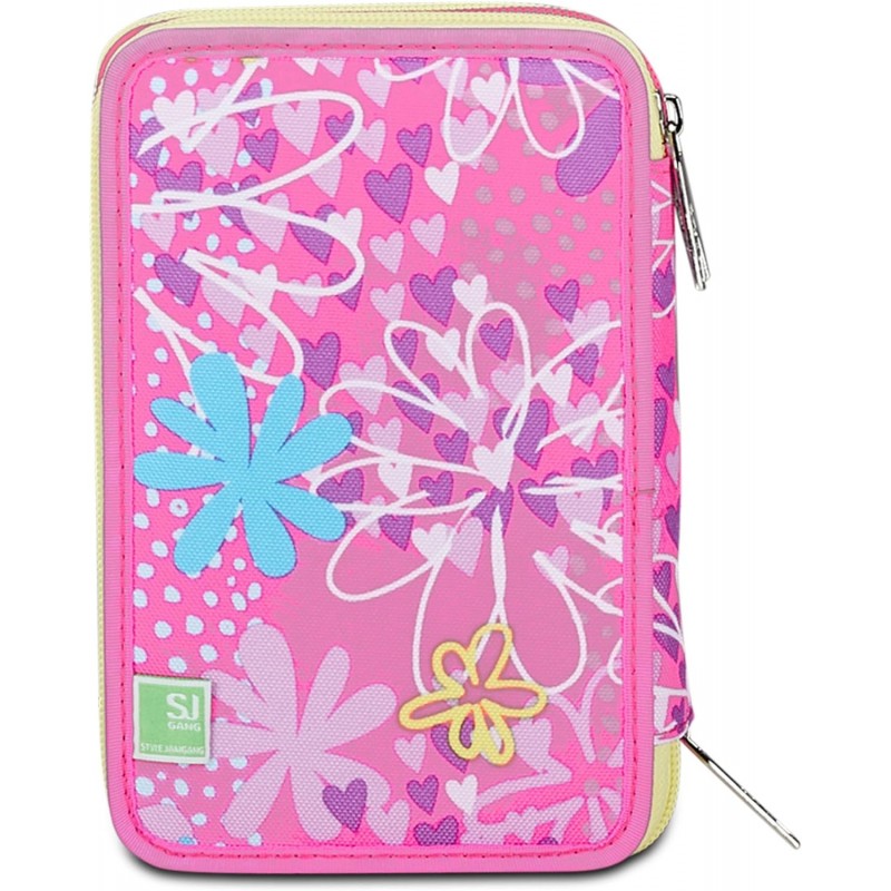 Astuccio 3 Zip Sj Gang Unicorn Led Girl