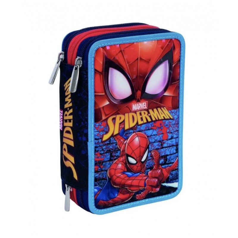 Astuccio 3 Zip Spiderman Crime Fighter Seven