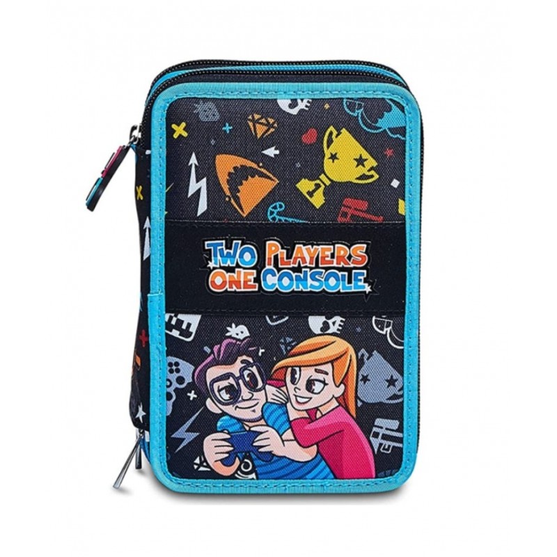 Astuccio 3 Zip Twoplayers One Console - Seven