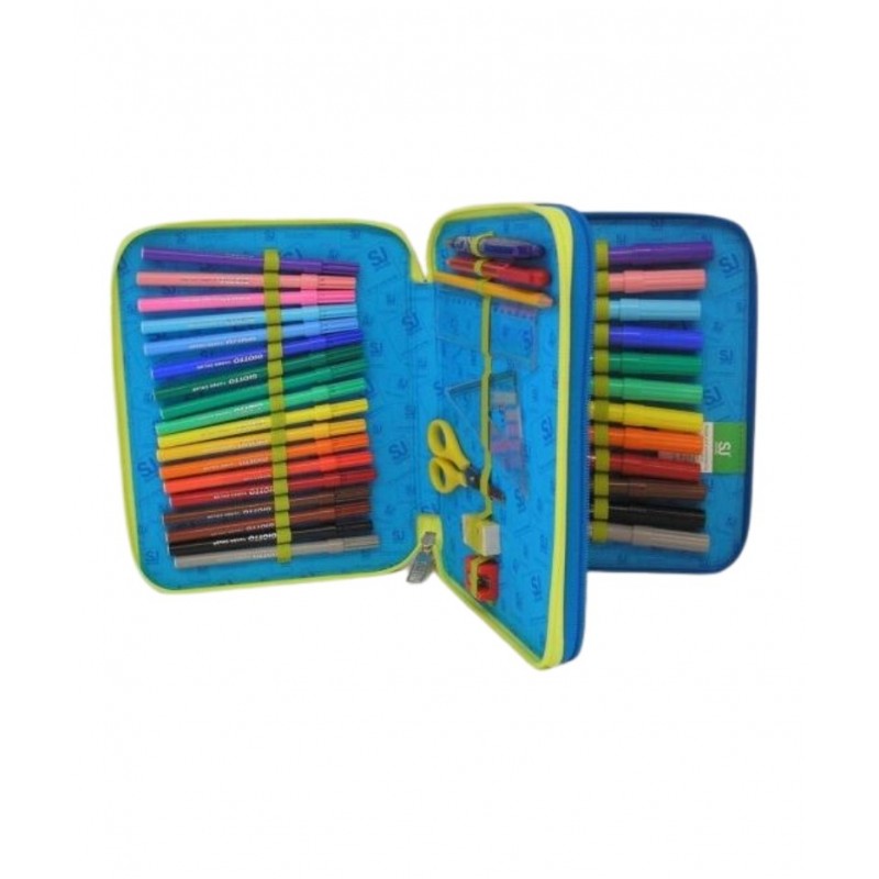 Astuccio Maxi 2 Zip Seven Boy Sj Gang