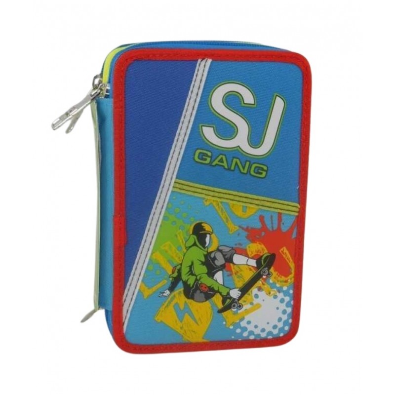 Astuccio Maxi 2 Zip Seven Boy Sj Gang