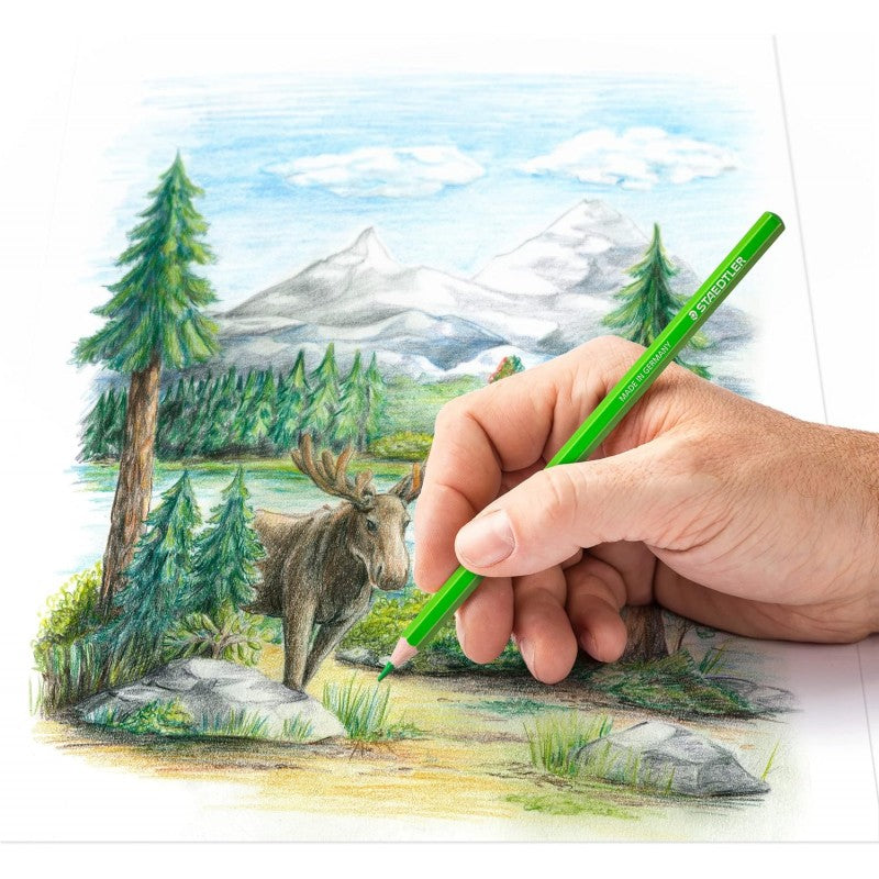 Astuccio Metallo 24 Pastelli Mina Morbida E Tenera Da 3 Mm - Staedtler