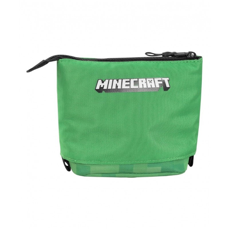 Astuccio Minecraft Verticale Portatutto Telescopico, Tasca Con Zip
