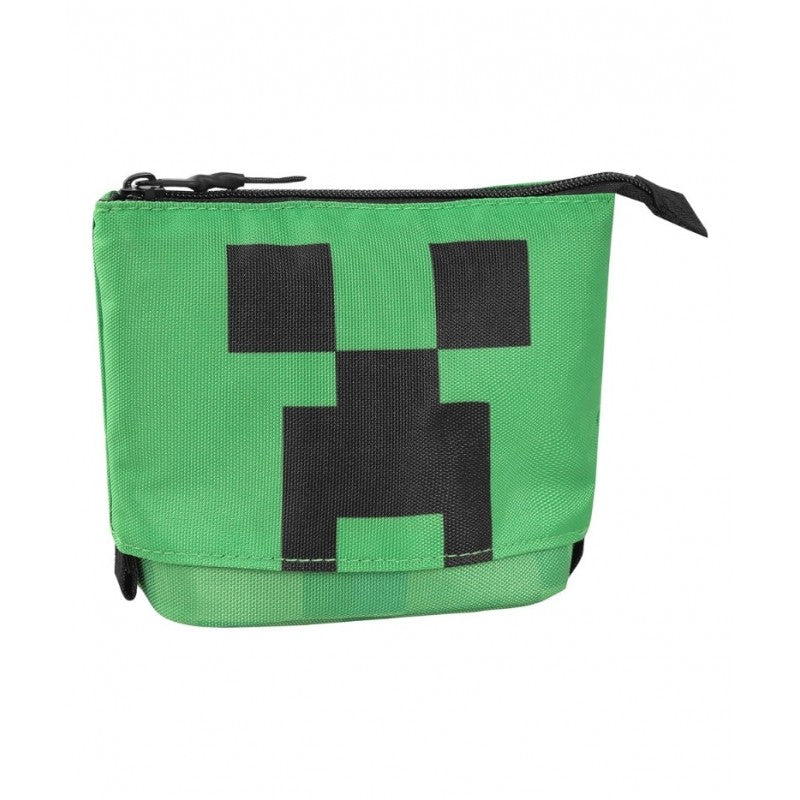 Astuccio Minecraft Verticale Portatutto Telescopico, Tasca Con Zip