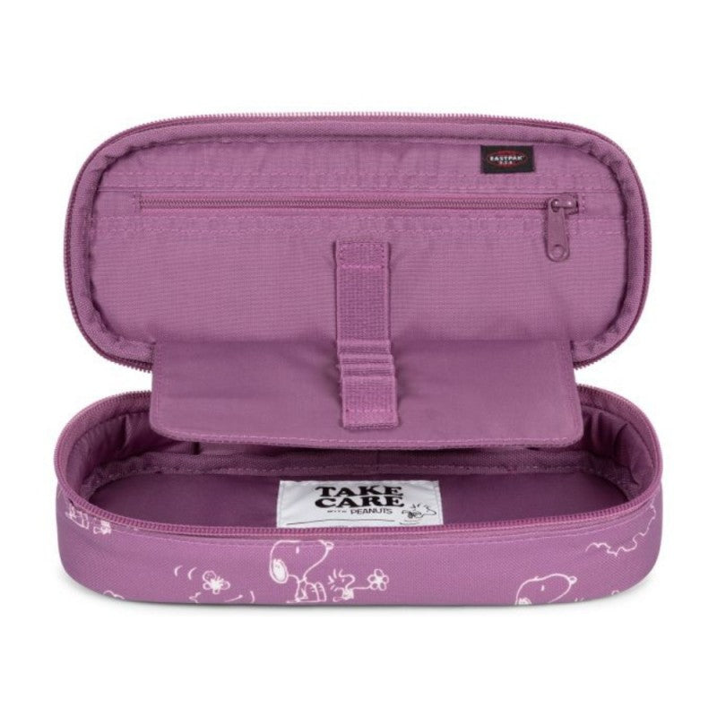 Astuccio Ovale Eastpak Oval Single Peanuts Pink