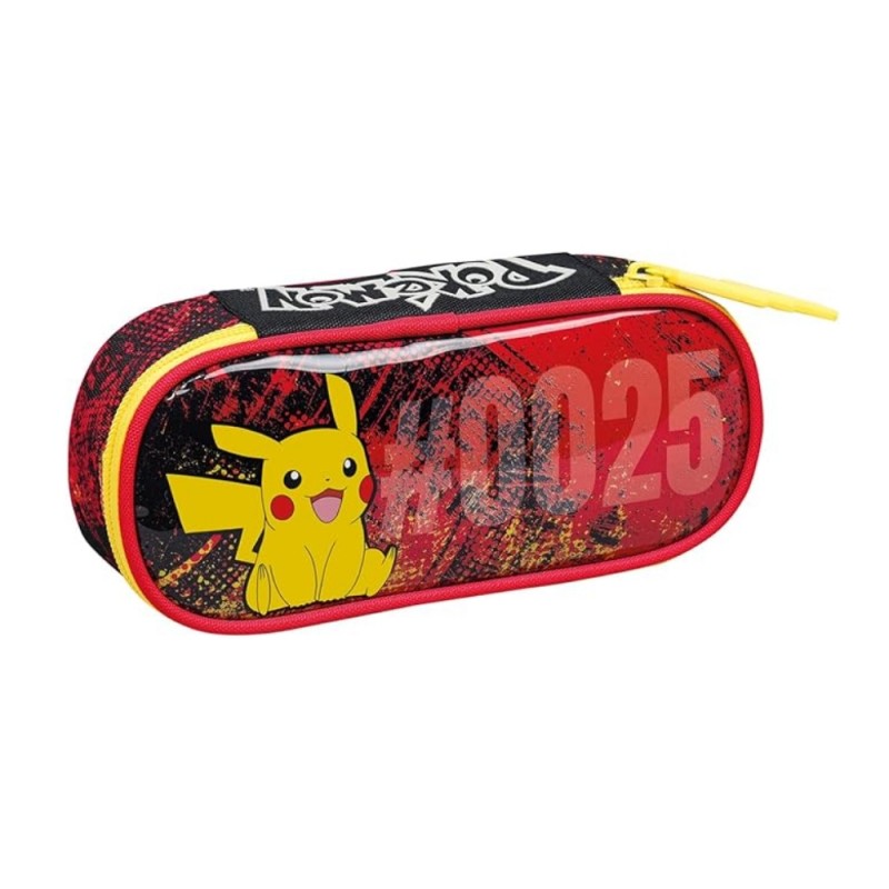 Astuccio Ovale Round Plus Pokémon Pikachu 025, Flame Scarlet - Seven
