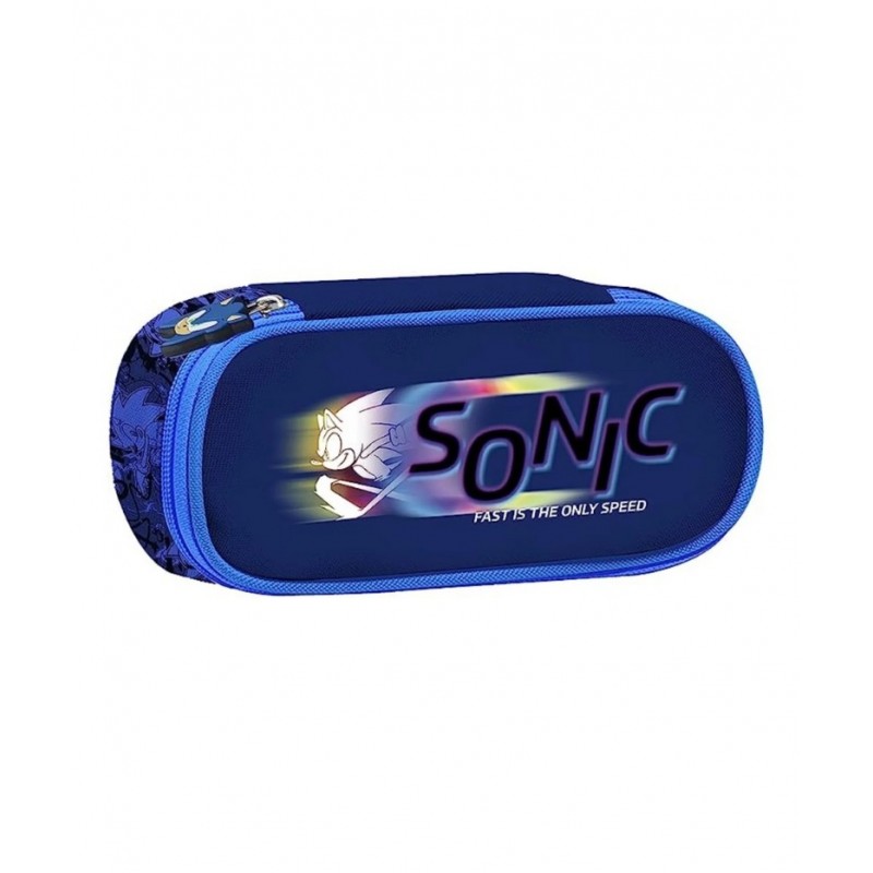 Astuccio Ovale Sonic The Hedgehog, Fast Is The Only Speed - Cr Group
