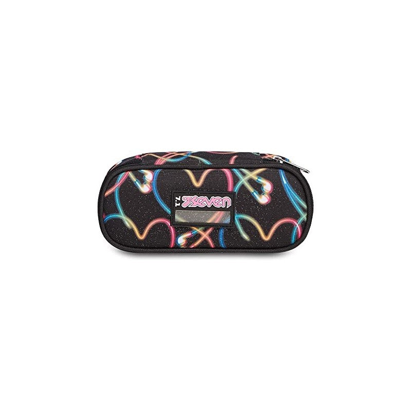 Astuccio Round Plus Seven, Yourself Girl, Nero, Scuola & Tempo Libero