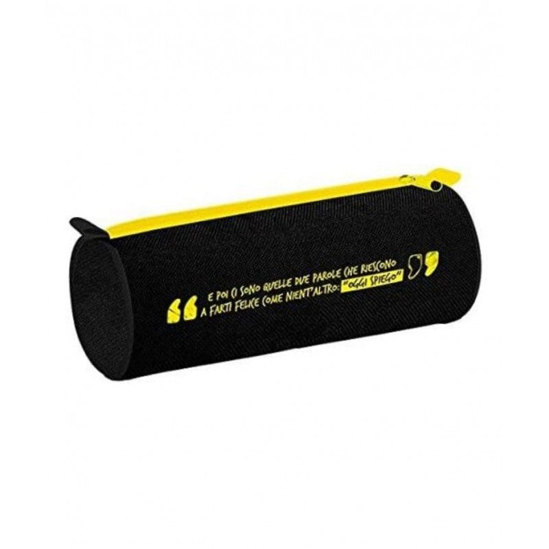 Astuccio Tombolino Scuola Zoo Nero - Trasparente