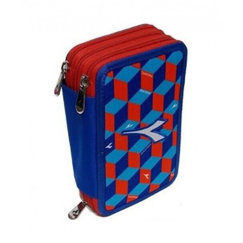 Astuccio Tre Zip Diadora Akka9000 Red