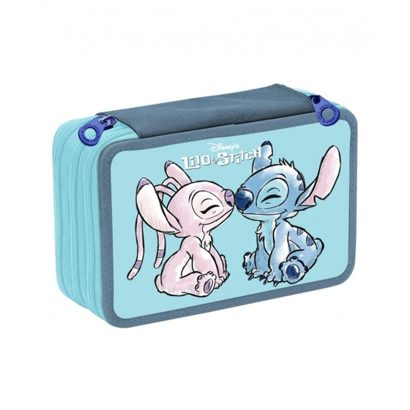 Astuccio Tre Zip Lilo E Stitch - Cr Group, Disney