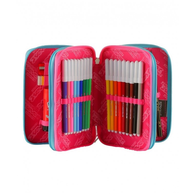 Astuccio Tre Zip Mexi Girl Fuxia – Seven