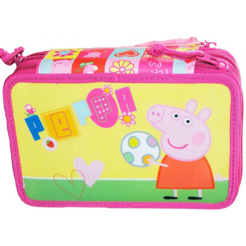 Astuccio Tre Zip Peppa Pig