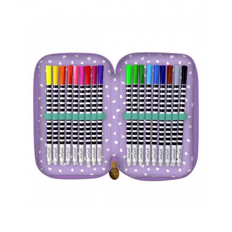 Astuccio Tre Zip Santoro Gorjuss Be Kind To Our Planet - 607gj27