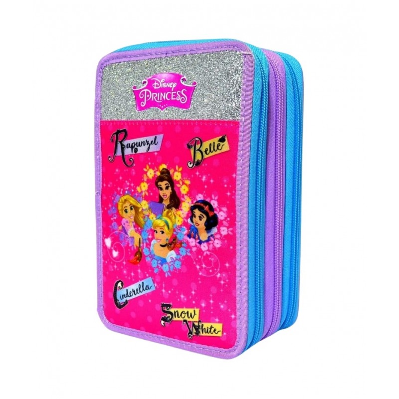 Astuccio Tre Zip Seven Disney Princess