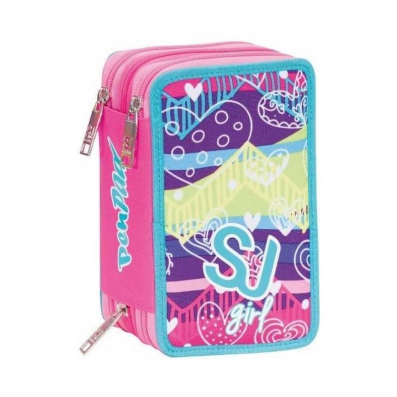 Astuccio Tre Zip Sj Gang Girl Pen Pad - Seven