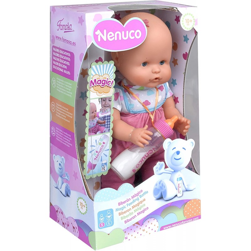Bambola Nenuco Biberon Magico - Rosa