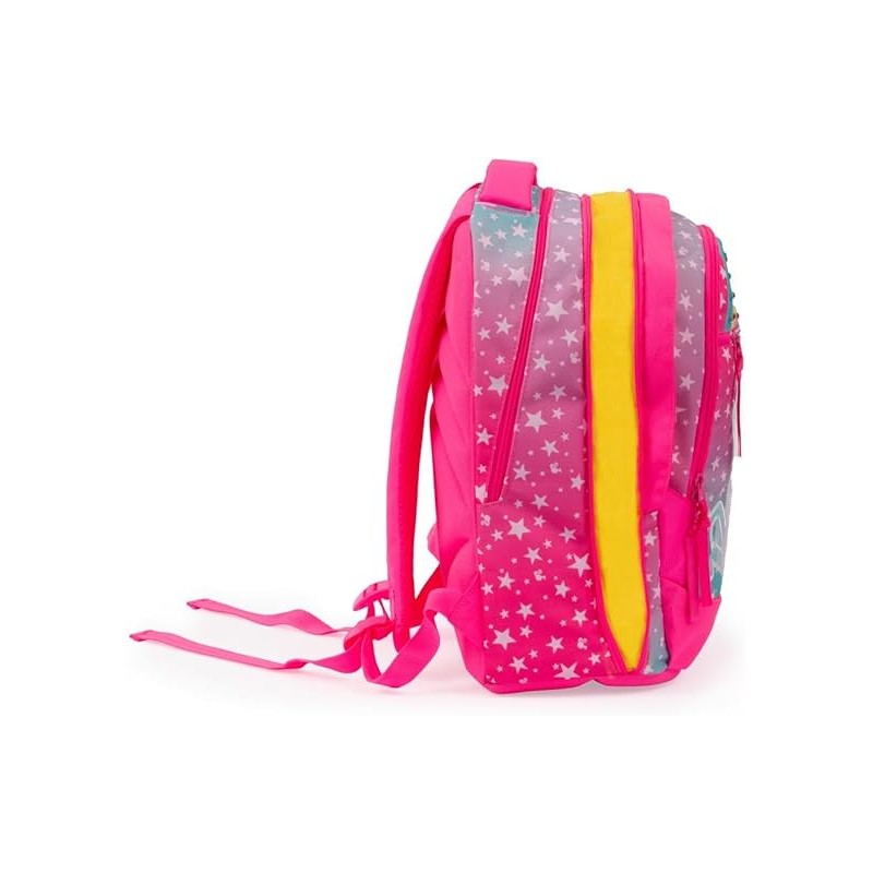 Barbie - Zaino Estensibile Round, Schienale Comfort Back,tasca Frontale E Interna,maniglia, Spallacci Imbottiti