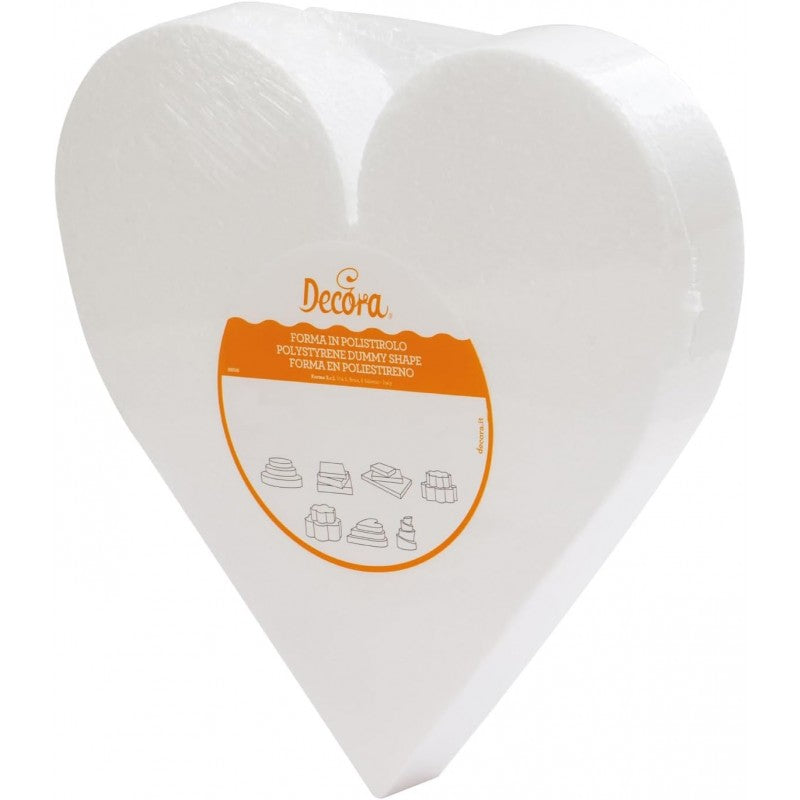 Base A Forma Di Cuore In Polistirolo Decora 40 X H 5 Cm