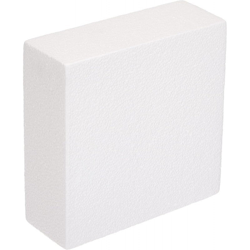 Base Quadrata In Polistirolo Decora 20 X 20 X H 7,5 Cm