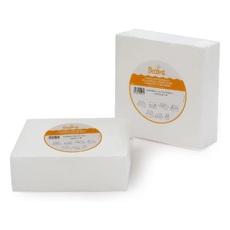 Base Quadrata In Polistirolo Decora 40 X 40 X H 7,5 Cm