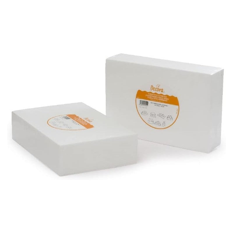 Base Rettangolare In Polistirolo Decora 20 X 30 X H 7,5 Cm