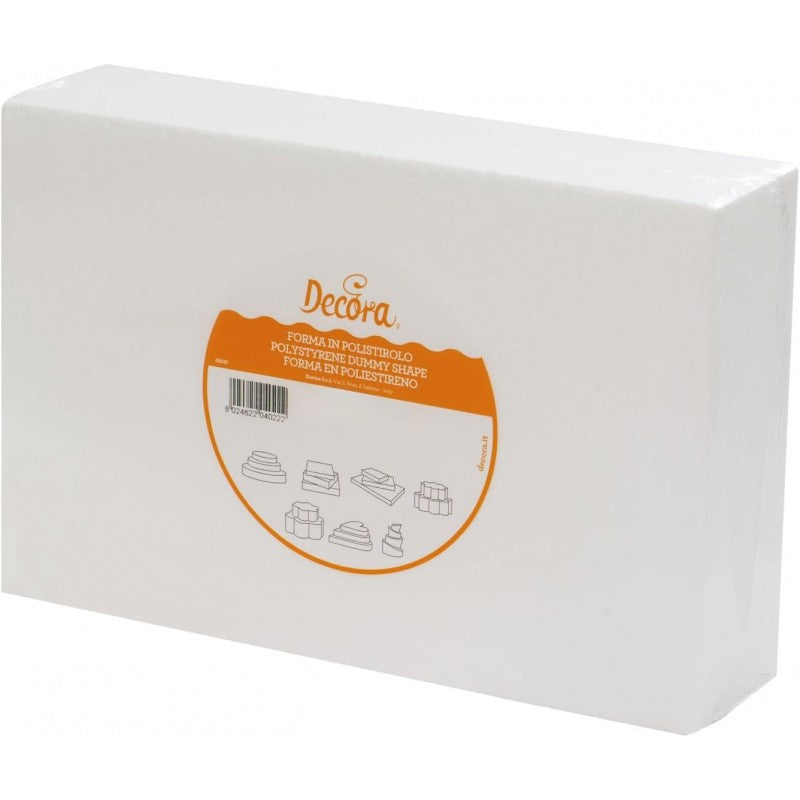 Base Rettangolare In Polistirolo Decora 30 X 40 X H 5 Cm