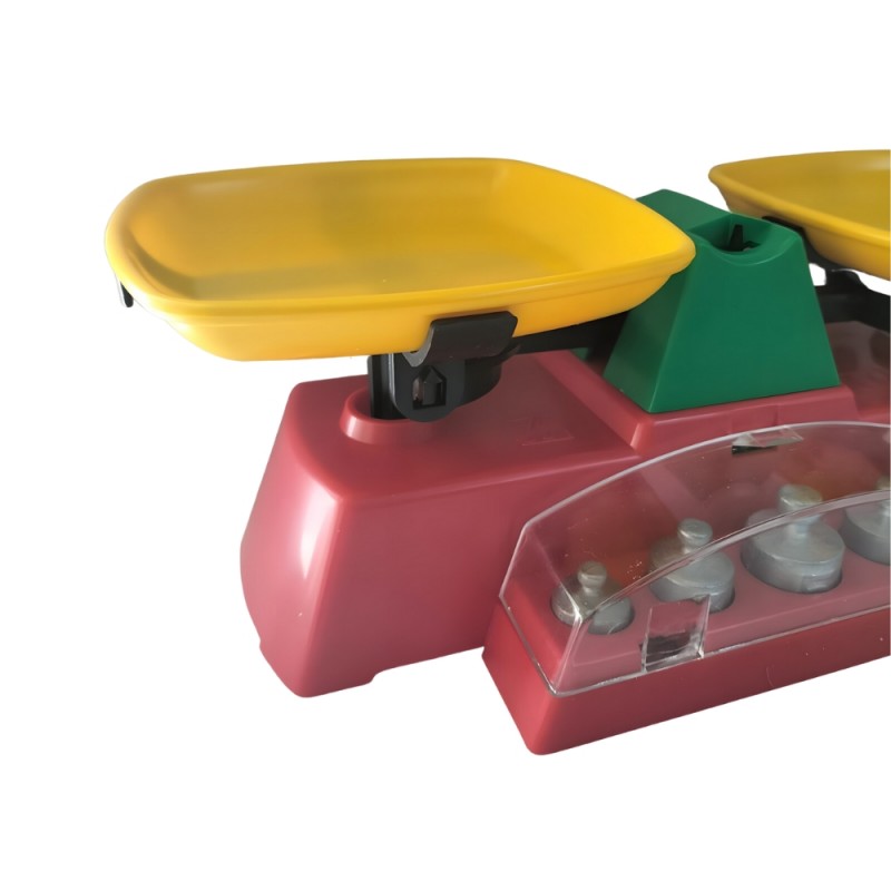 Bilancia A 2 Piatti Con 5 Pesi In Metallo - Cwr