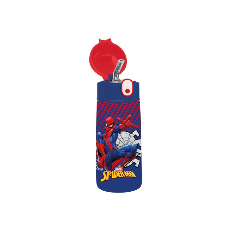 Borraccia Termica Spiderman Con Cannuccia 460ml - Seven