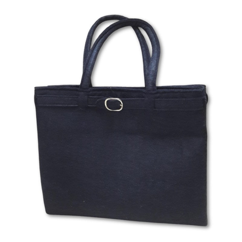 Borsa A Mano Angelb In Feltro Blu
