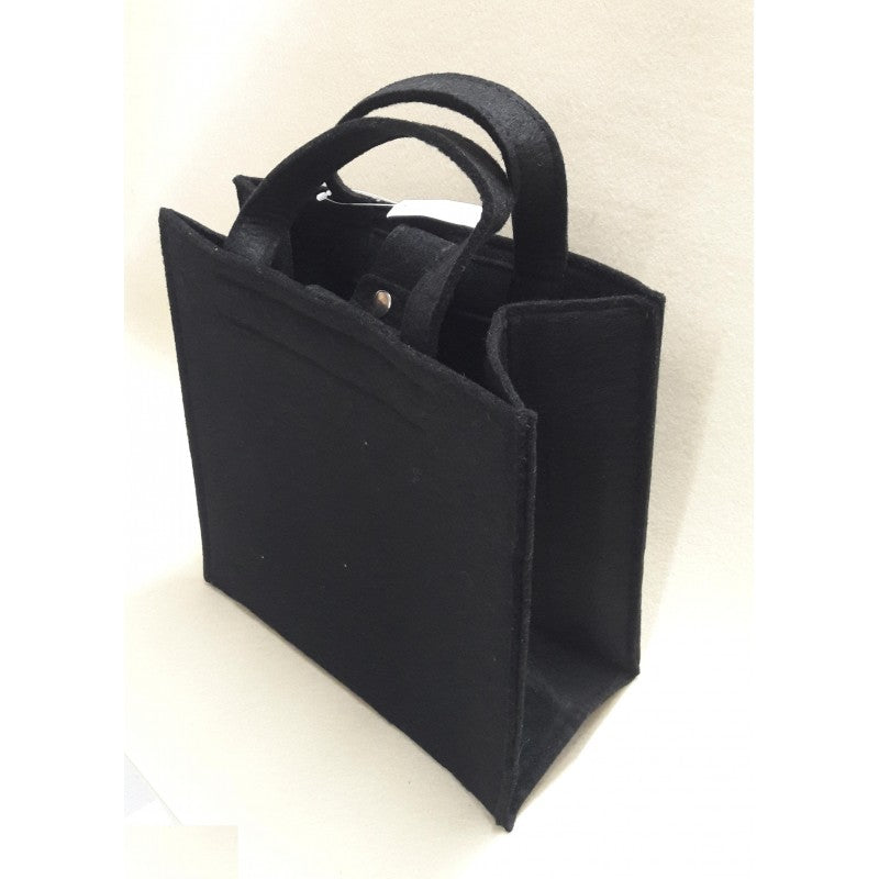 Borsa A Mano Angelb In Feltro Nero