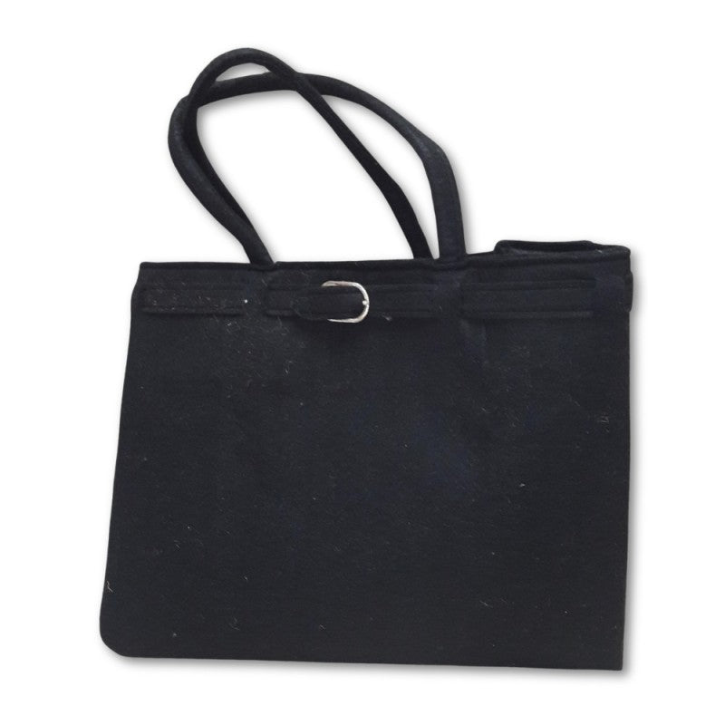 Borsa A Mano Angelb In Feltro Nero