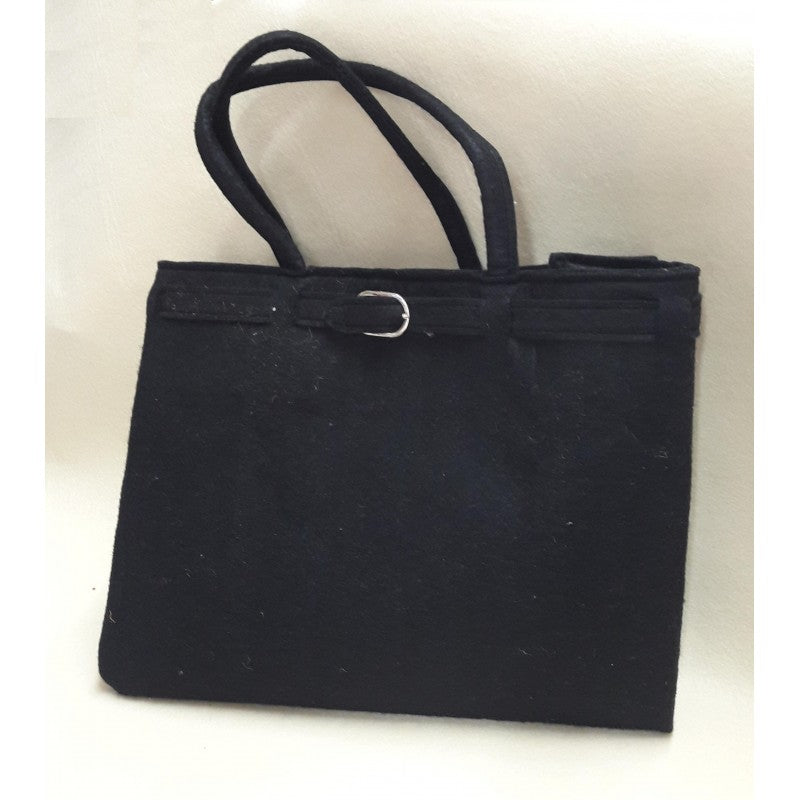 Borsa A Mano Angelb In Feltro Nero