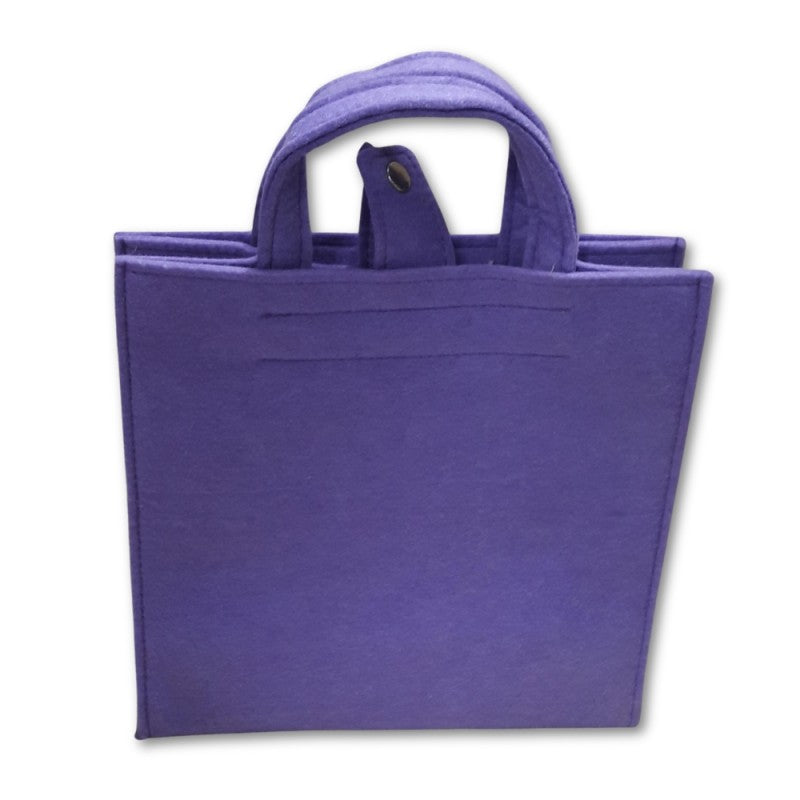Borsa A Mano Angelb In Feltro Viola